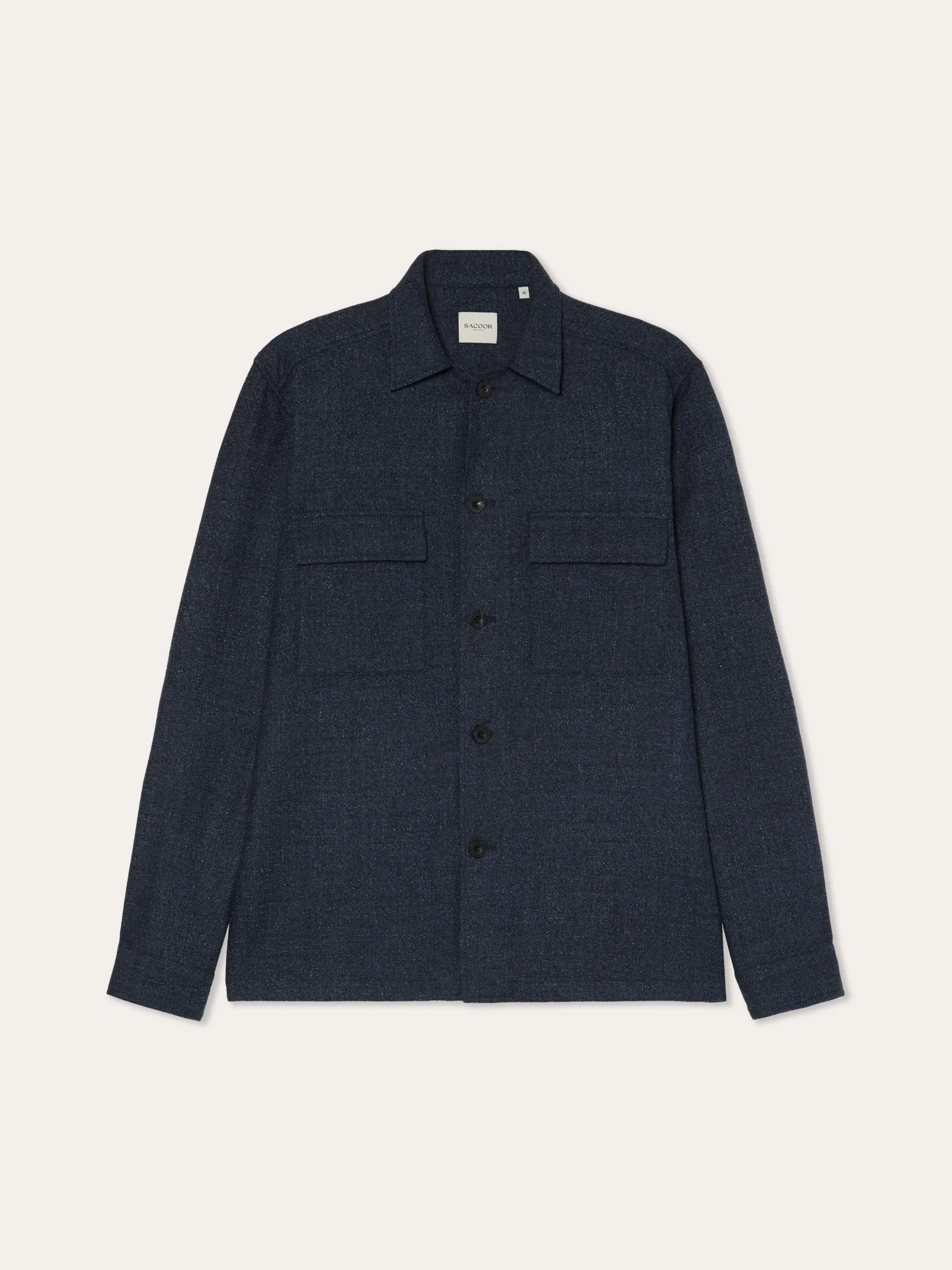 Comfort Wool Flannel Overshirt With Patch Pockets - Image 4