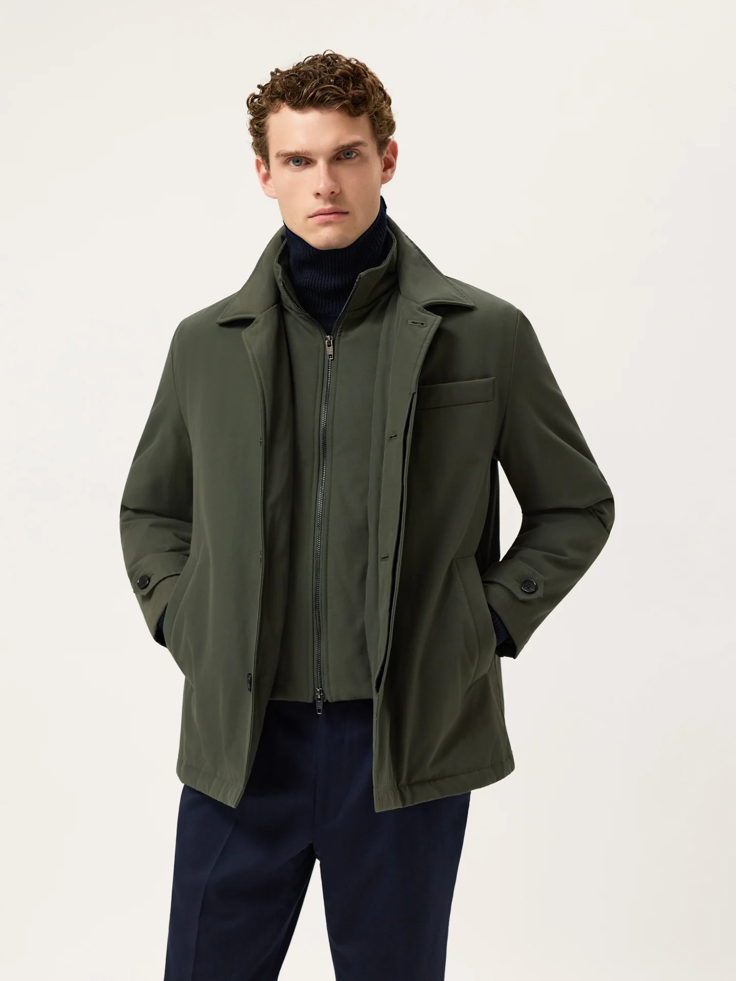 Cotton-Nylon Hooded Jacket - Image 11