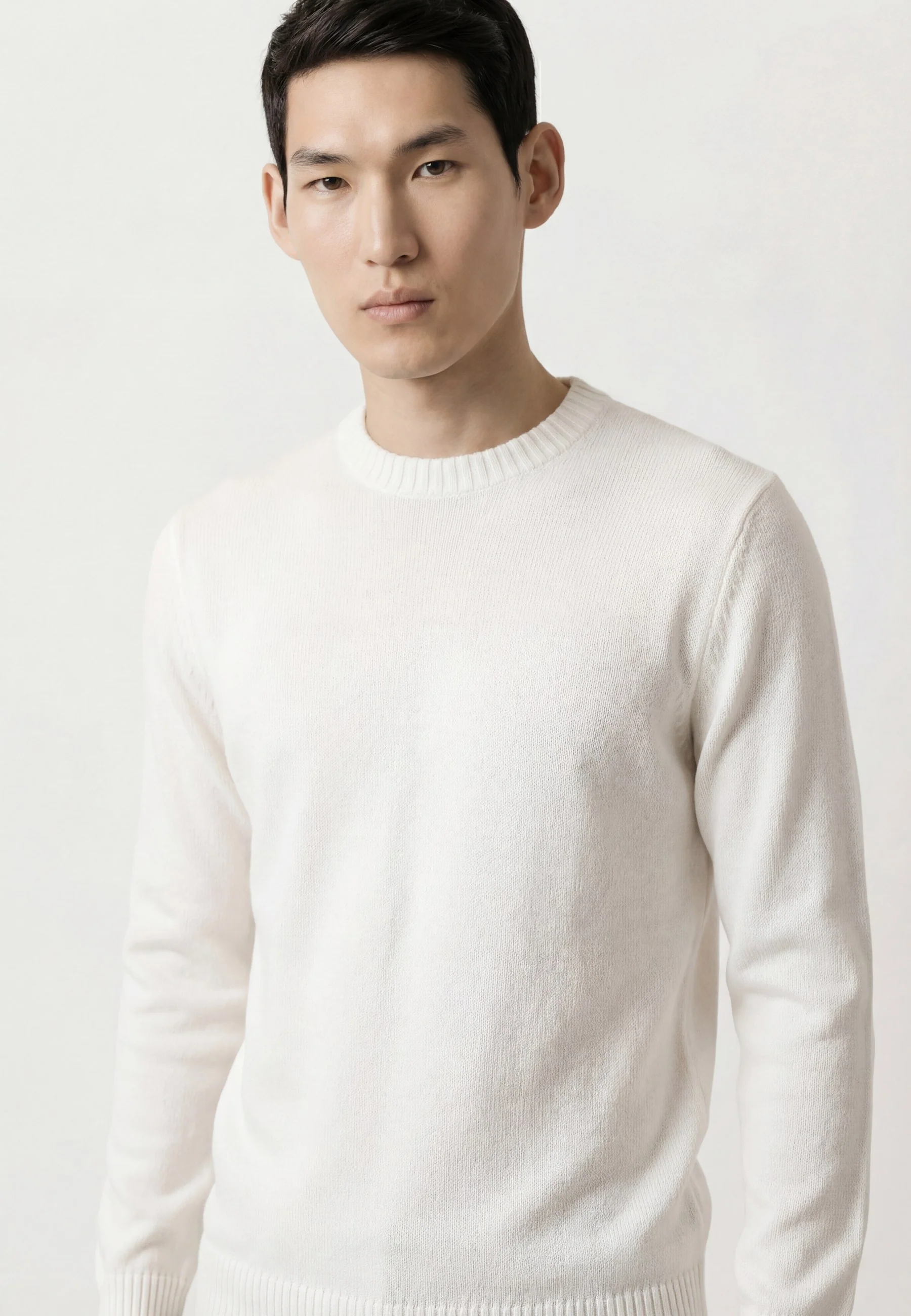 Crew Neck Sweater In Cotton Linen And Silk Blend - Image 13