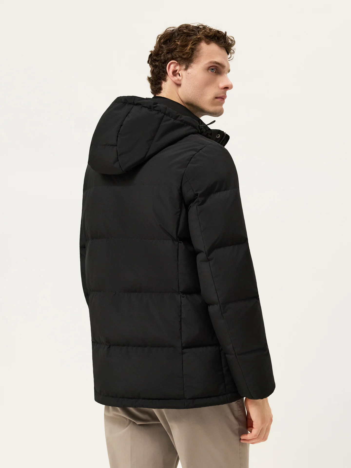 Down Puffer Jacket With Detachable Hood - Image 3