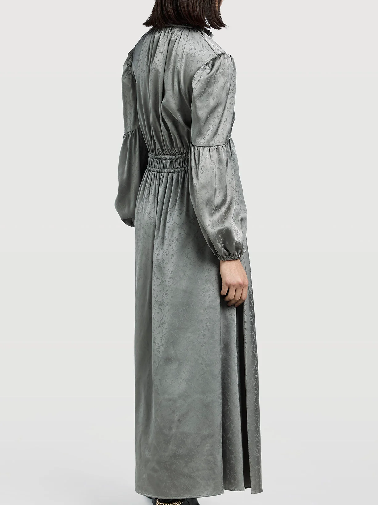 Flower Jacquard Dress - Image 3