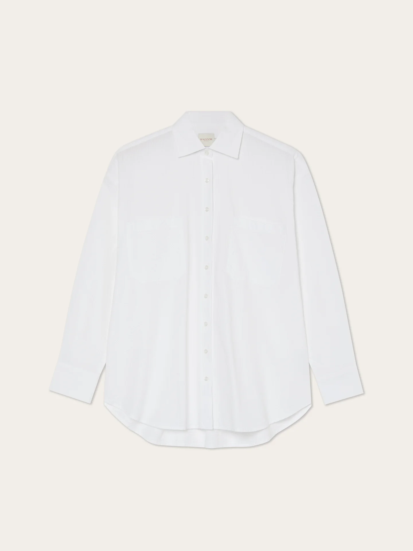 Loose Fit Cotton Seersucker Shirt With Pockets - Image 4