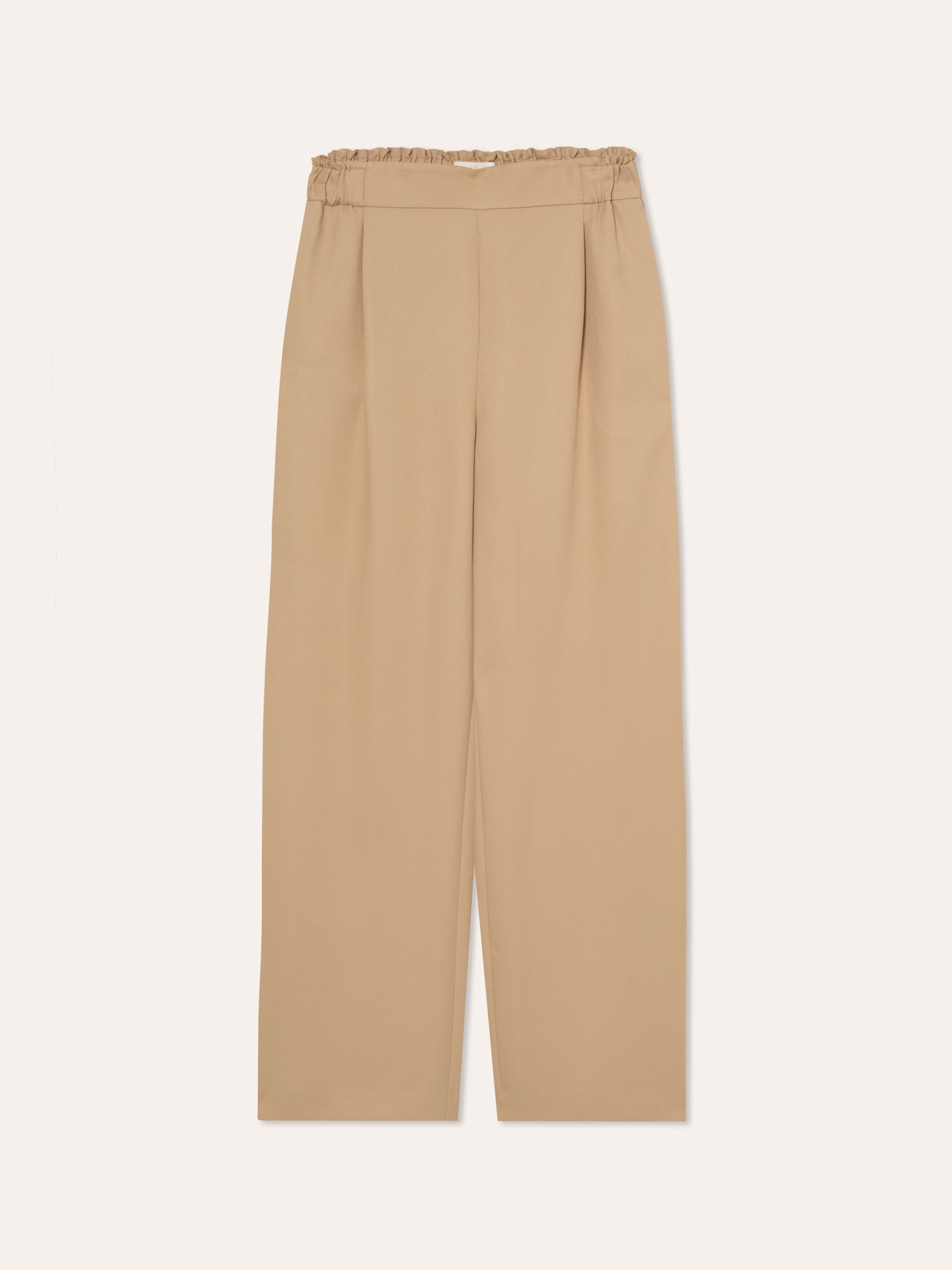 Loose Fit Trousers In Tencel & Rayon Blend With Elasticated Waistband - Image 5
