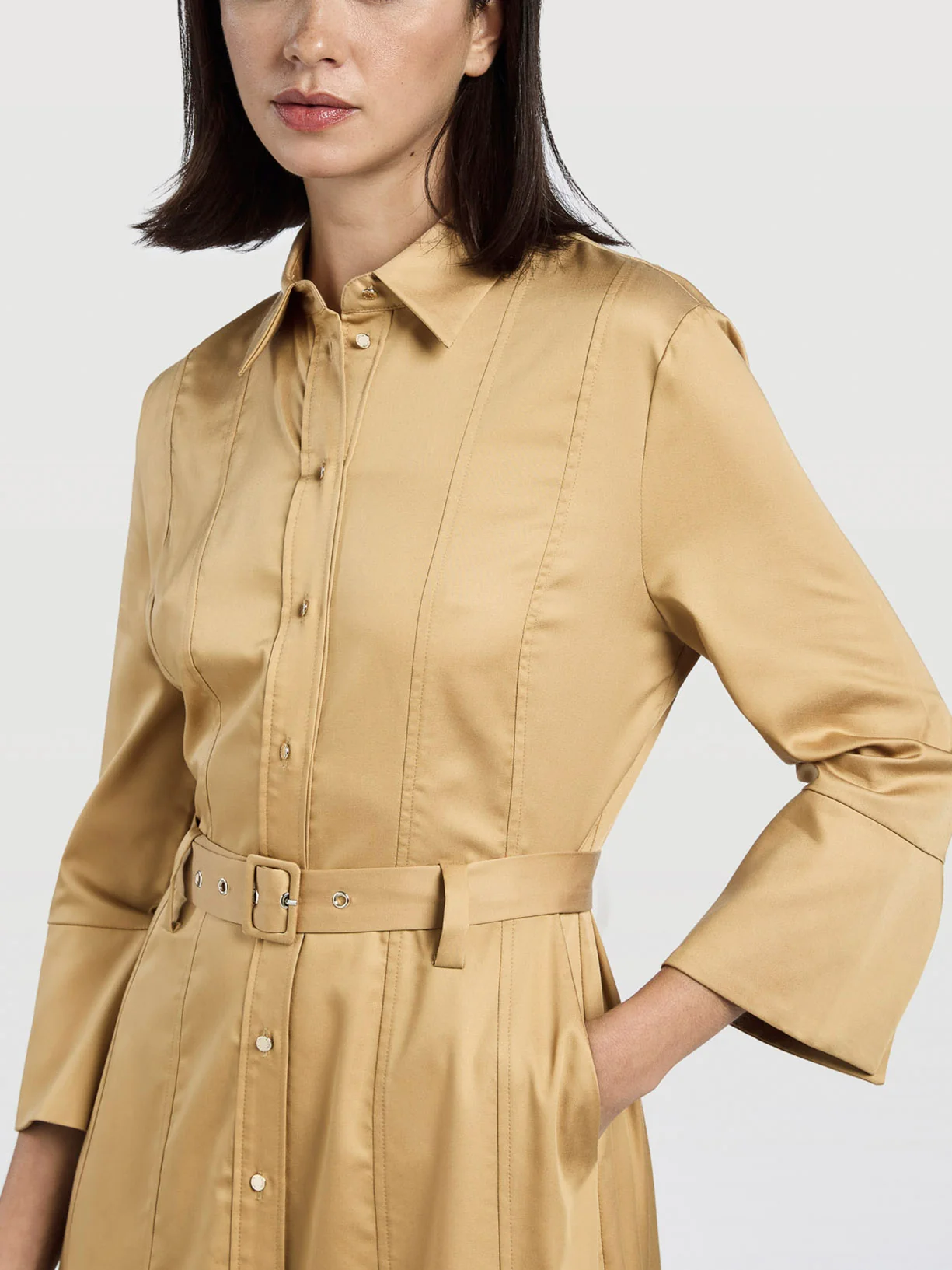 Pleated Midi Dress - Image 3