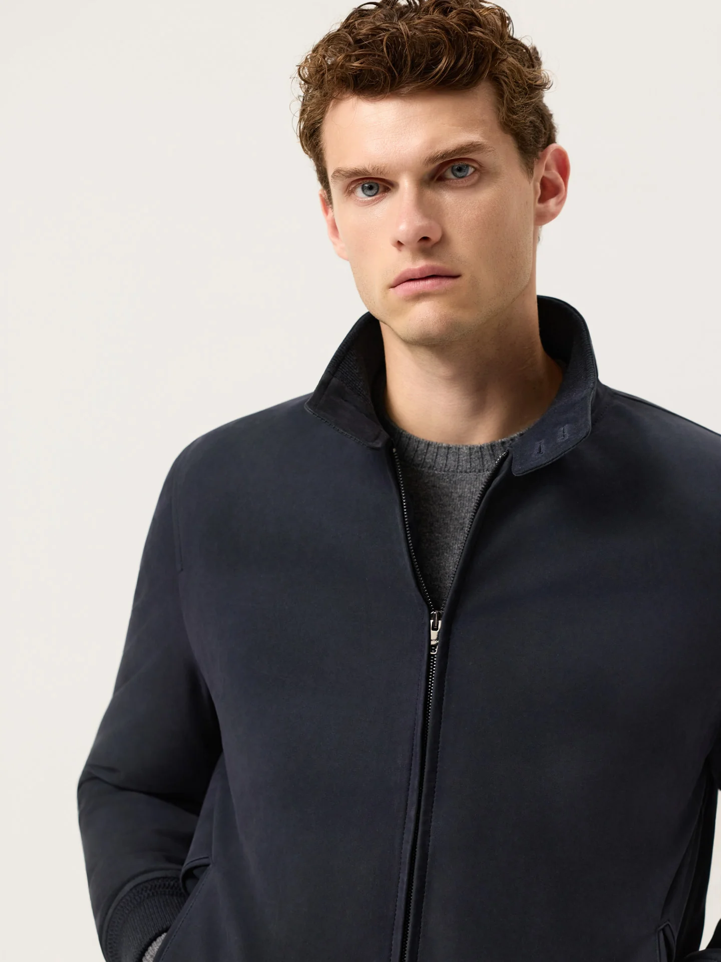 Premium Suede Real Down Jacket - Image 5