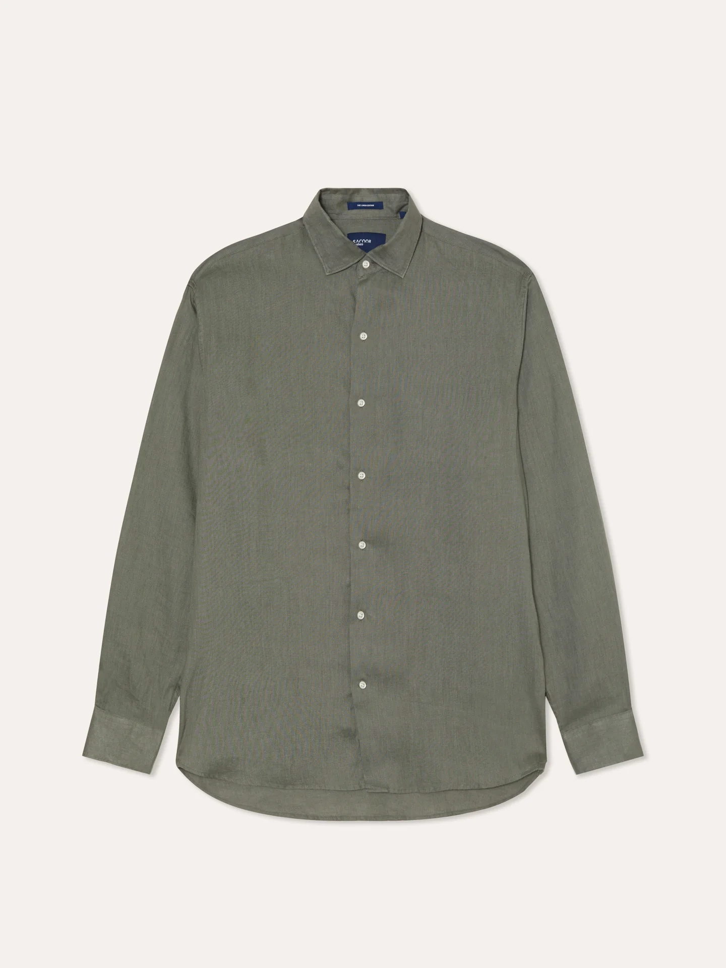 Regular Fit Open Shirt in 100% Linen - Image 5