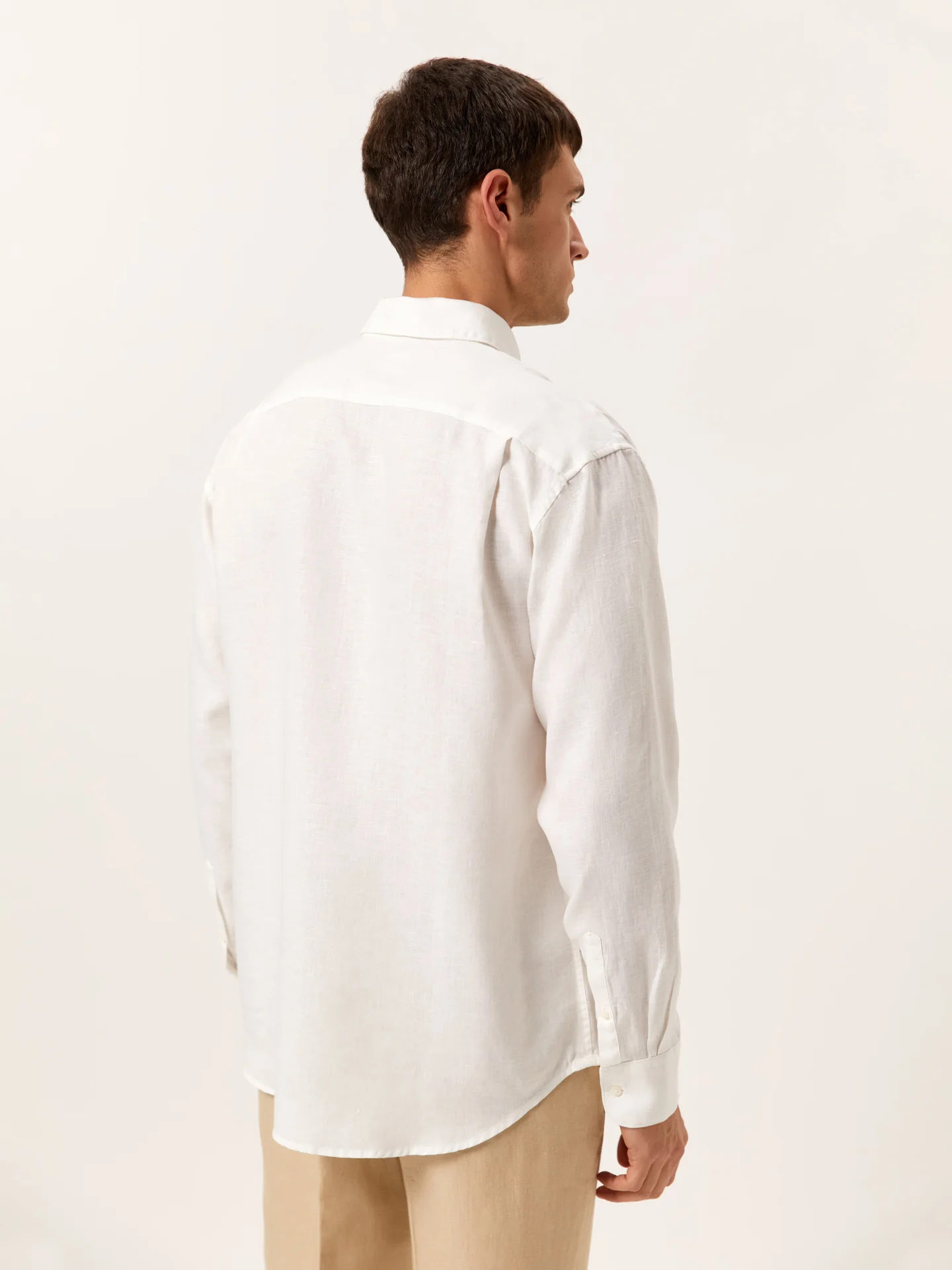 Regular Fit Open Shirt in 100% Linen - Image 4