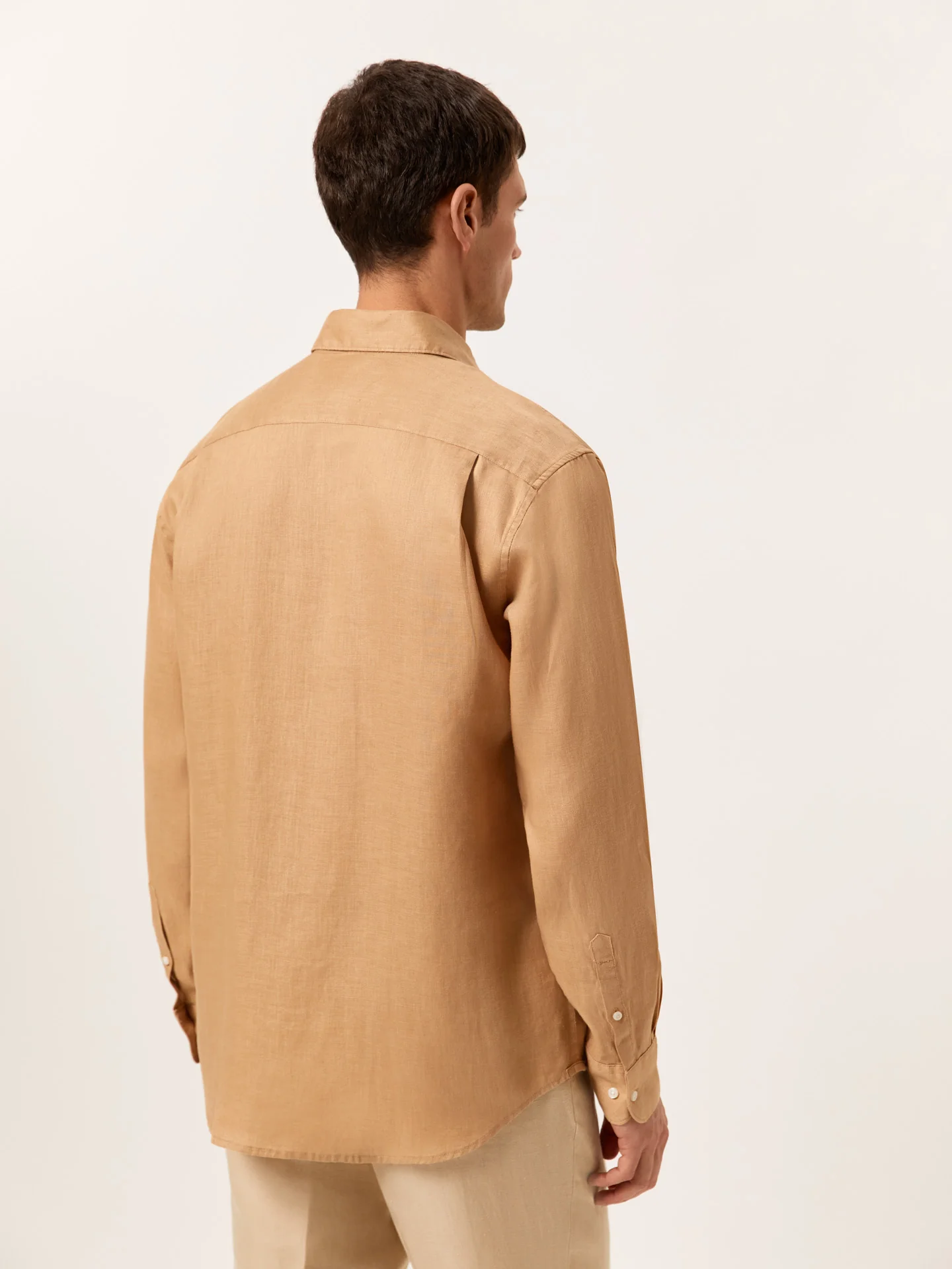Regular Fit Open Shirt in 100% Linen - Image 3