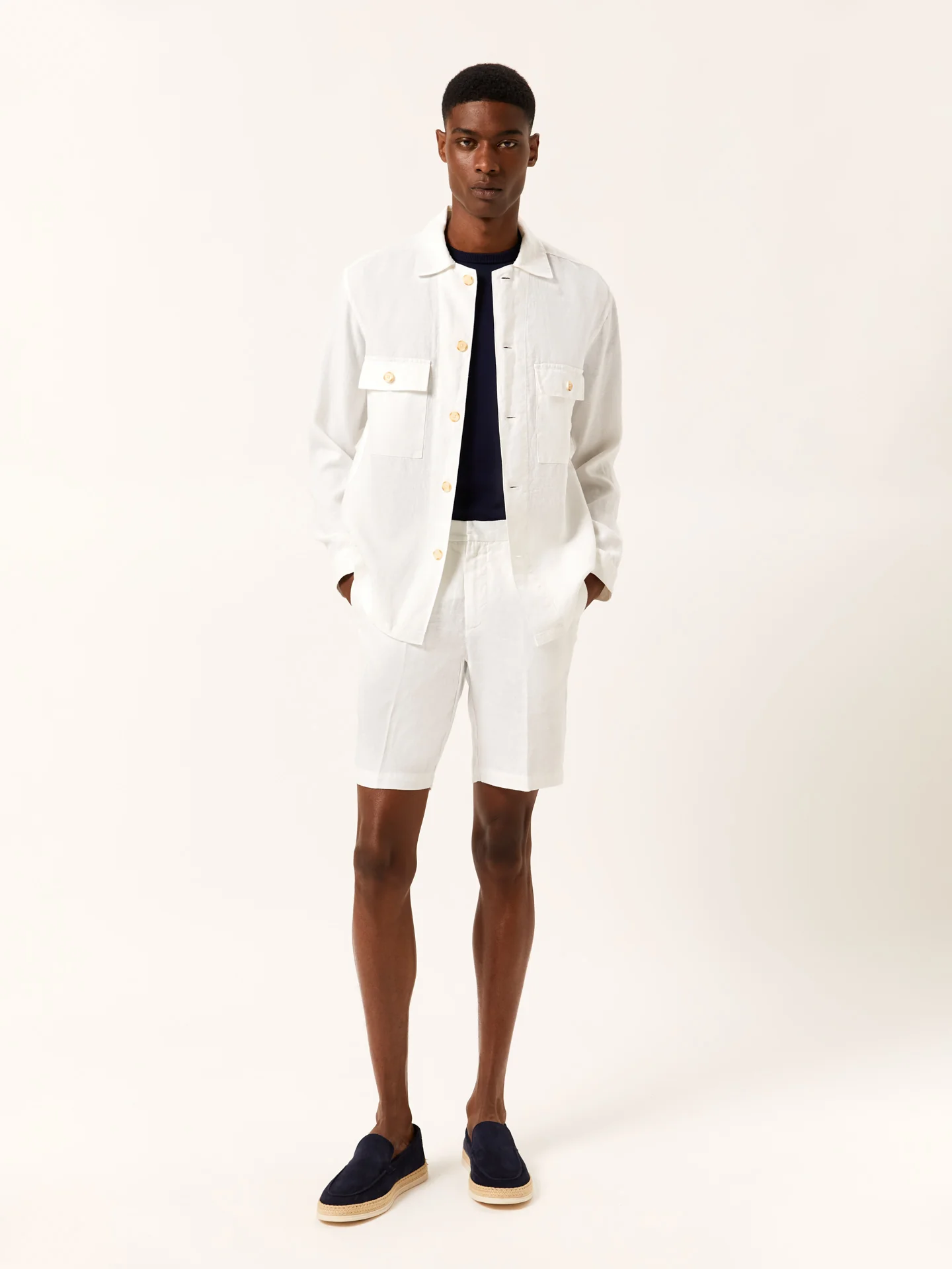 Relaxed Fit Pure Linen Overshirt - Image 10