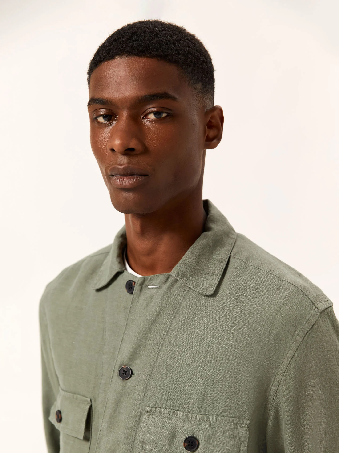 Relaxed Fit Pure Linen Overshirt - Image 14