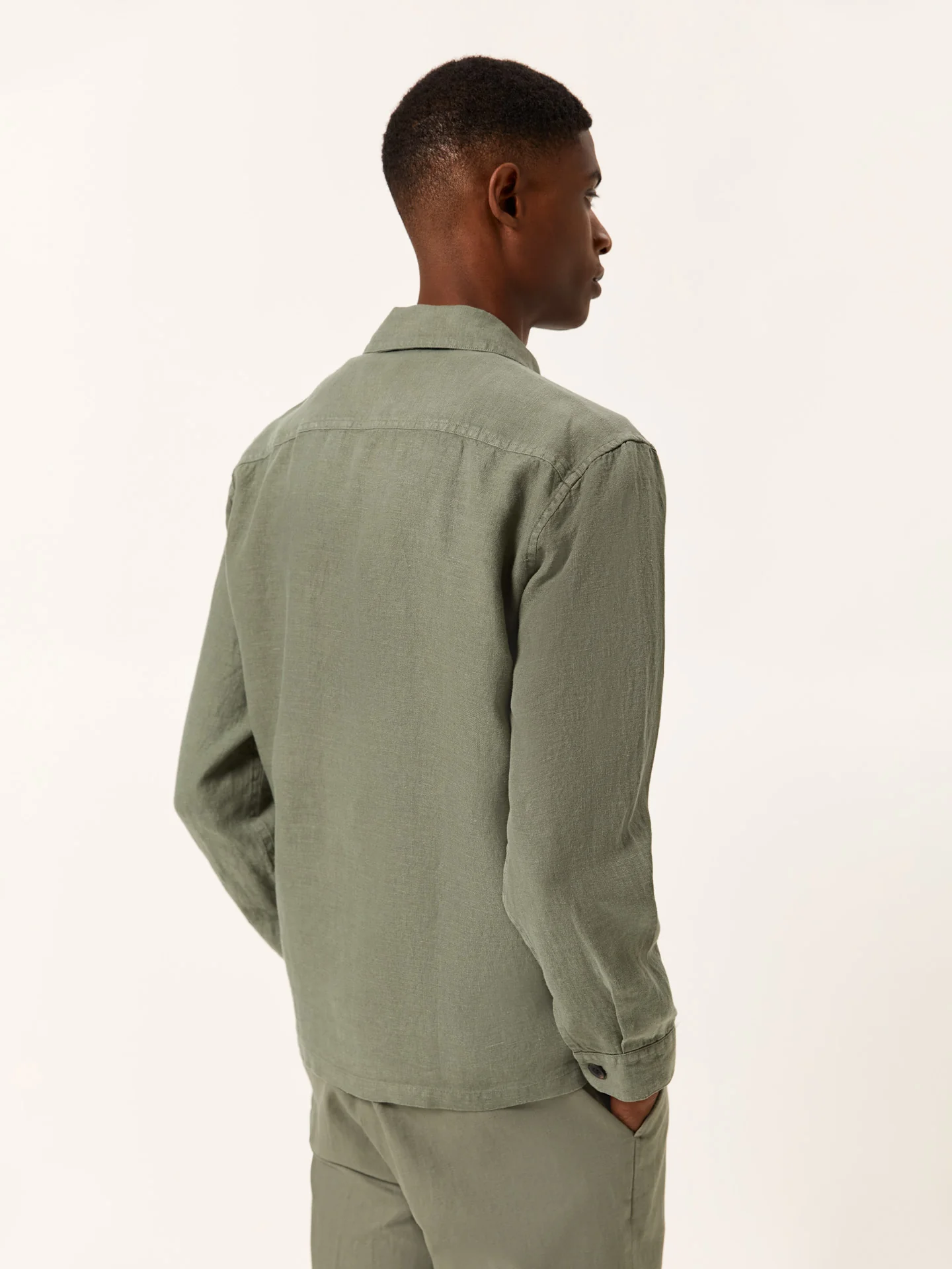 Relaxed Fit Pure Linen Overshirt - Image 15