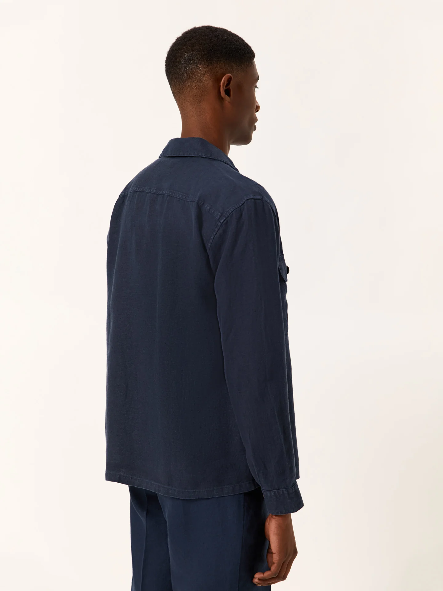 Relaxed Fit Pure Linen Overshirt - Image 4