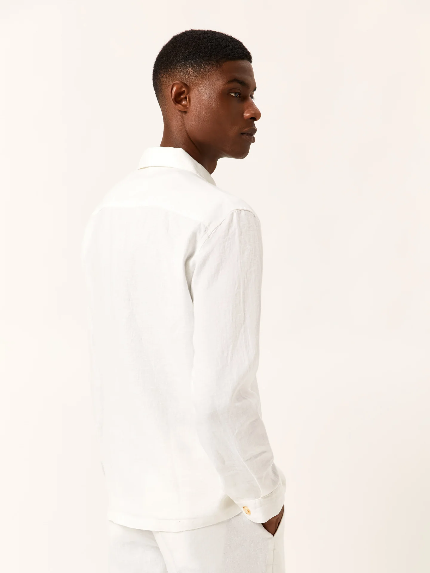 Relaxed Fit Pure Linen Overshirt - Image 9