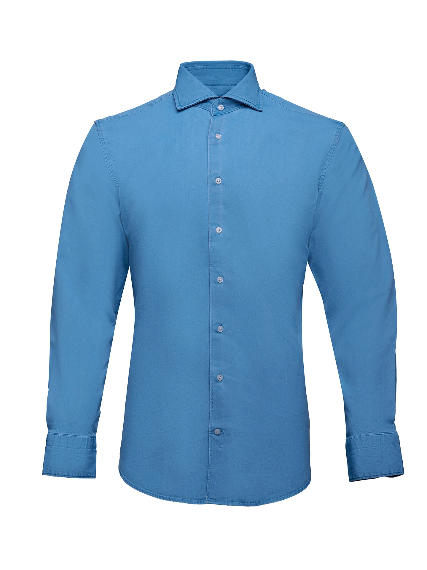 Slim Fit Casual Denim Shirt in 100% Cotton - Image 5