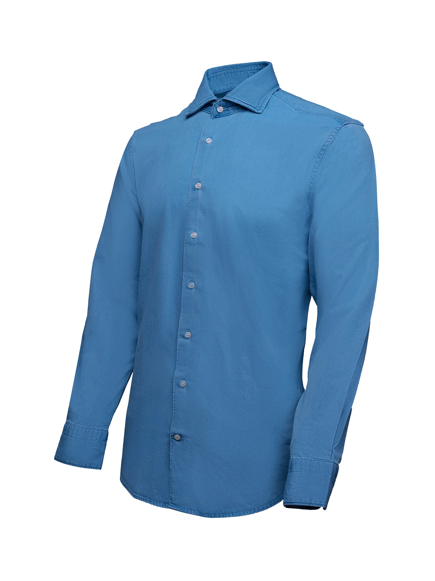 Slim Fit Casual Denim Shirt in 100% Cotton - Image 6