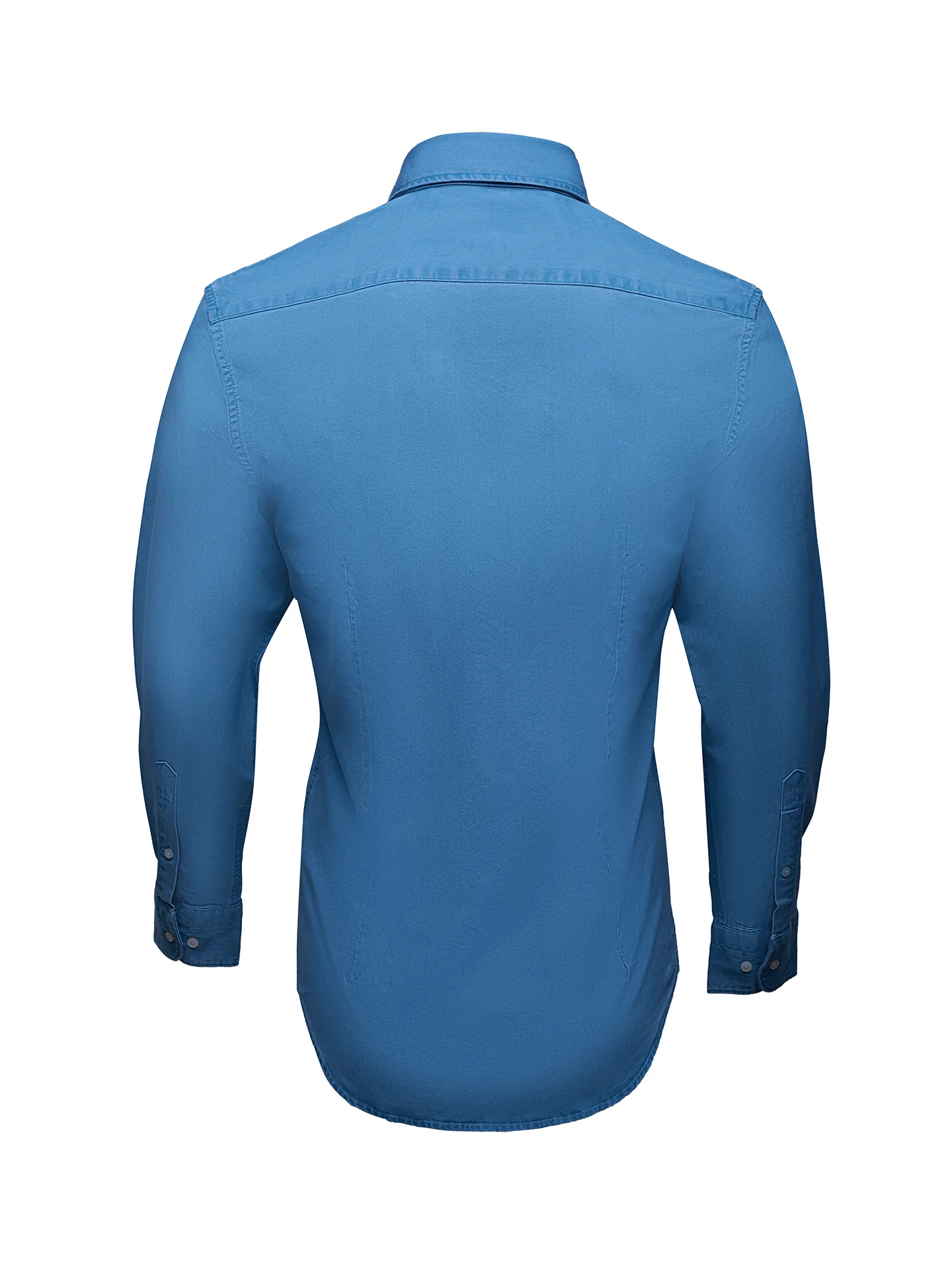 Slim Fit Casual Denim Shirt in 100% Cotton - Image 7