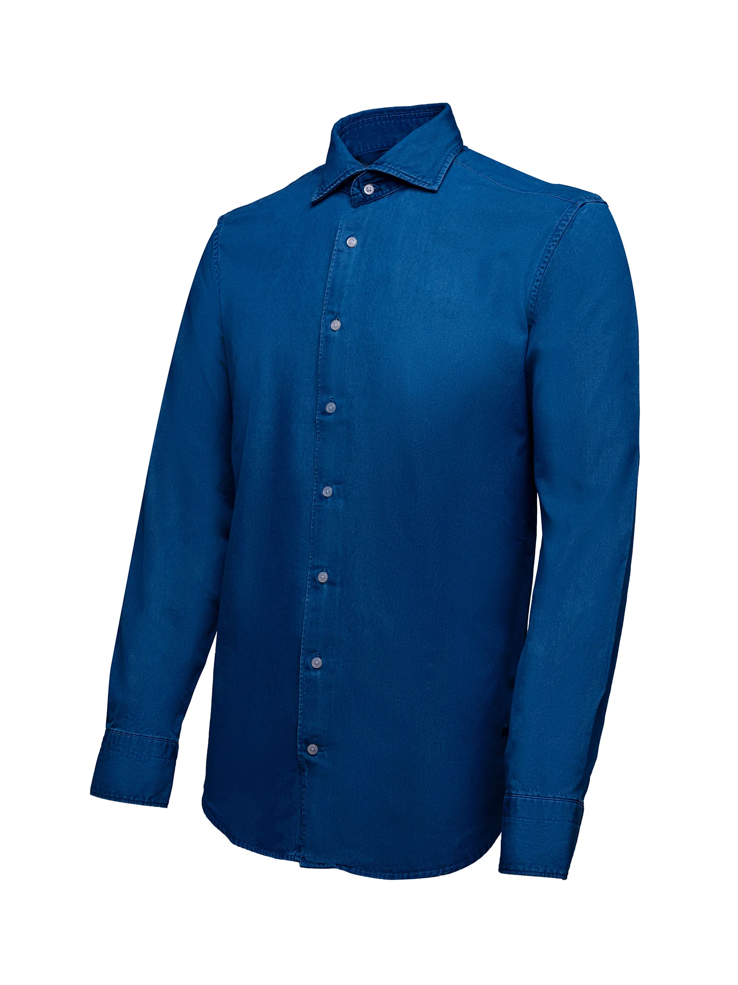Slim Fit Casual Denim Shirt in 100% Cotton - Image 6