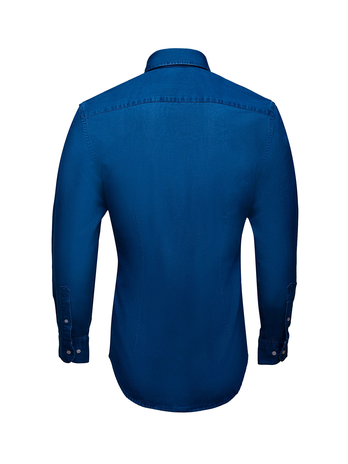 Slim Fit Casual Denim Shirt in 100% Cotton - Image 7