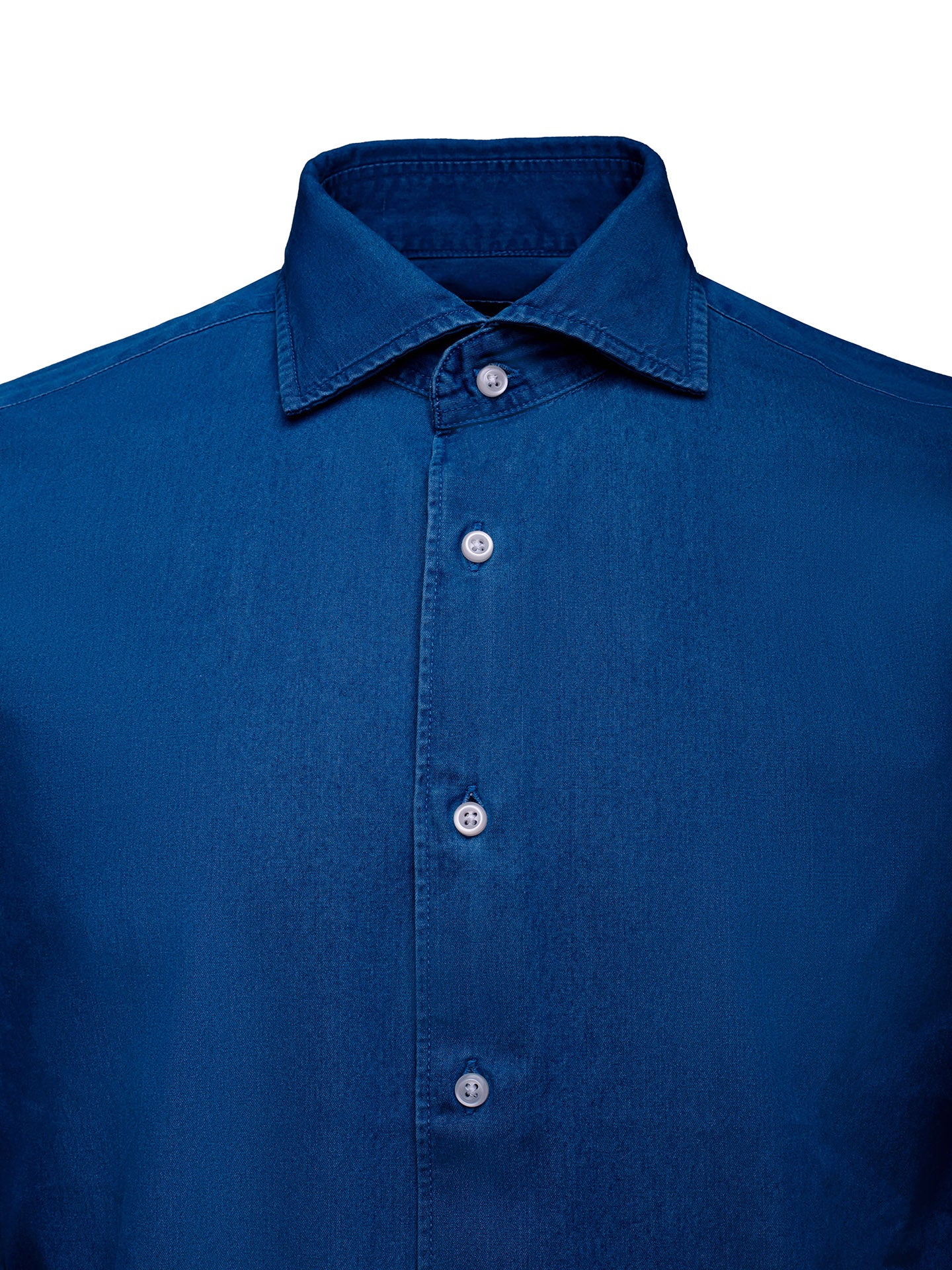 Slim Fit Casual Denim Shirt in 100% Cotton - Image 8