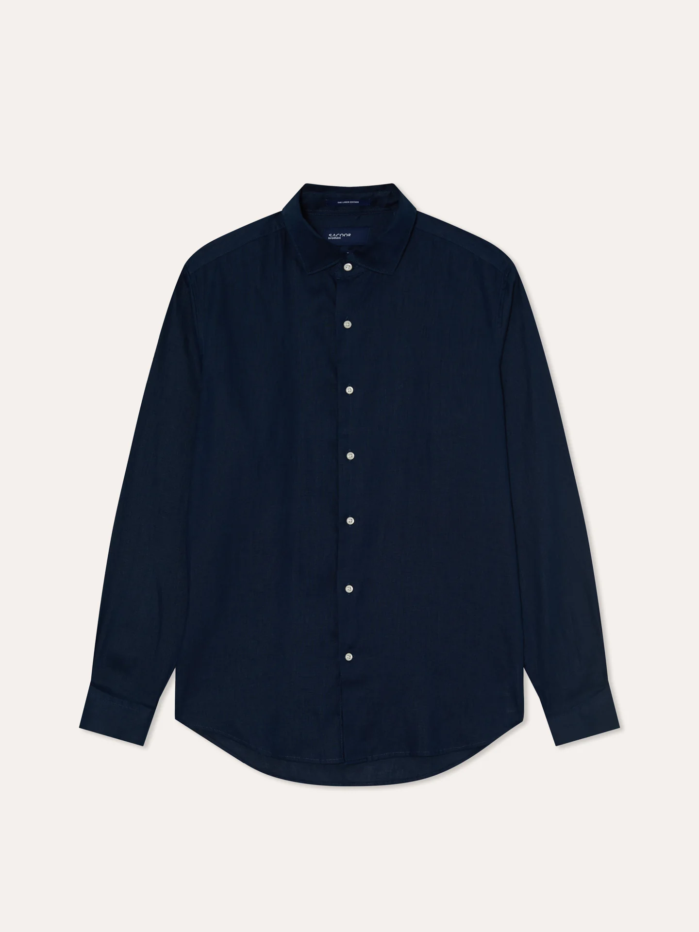 Slim Fit Open Shirt in 100% Linen - Image 5