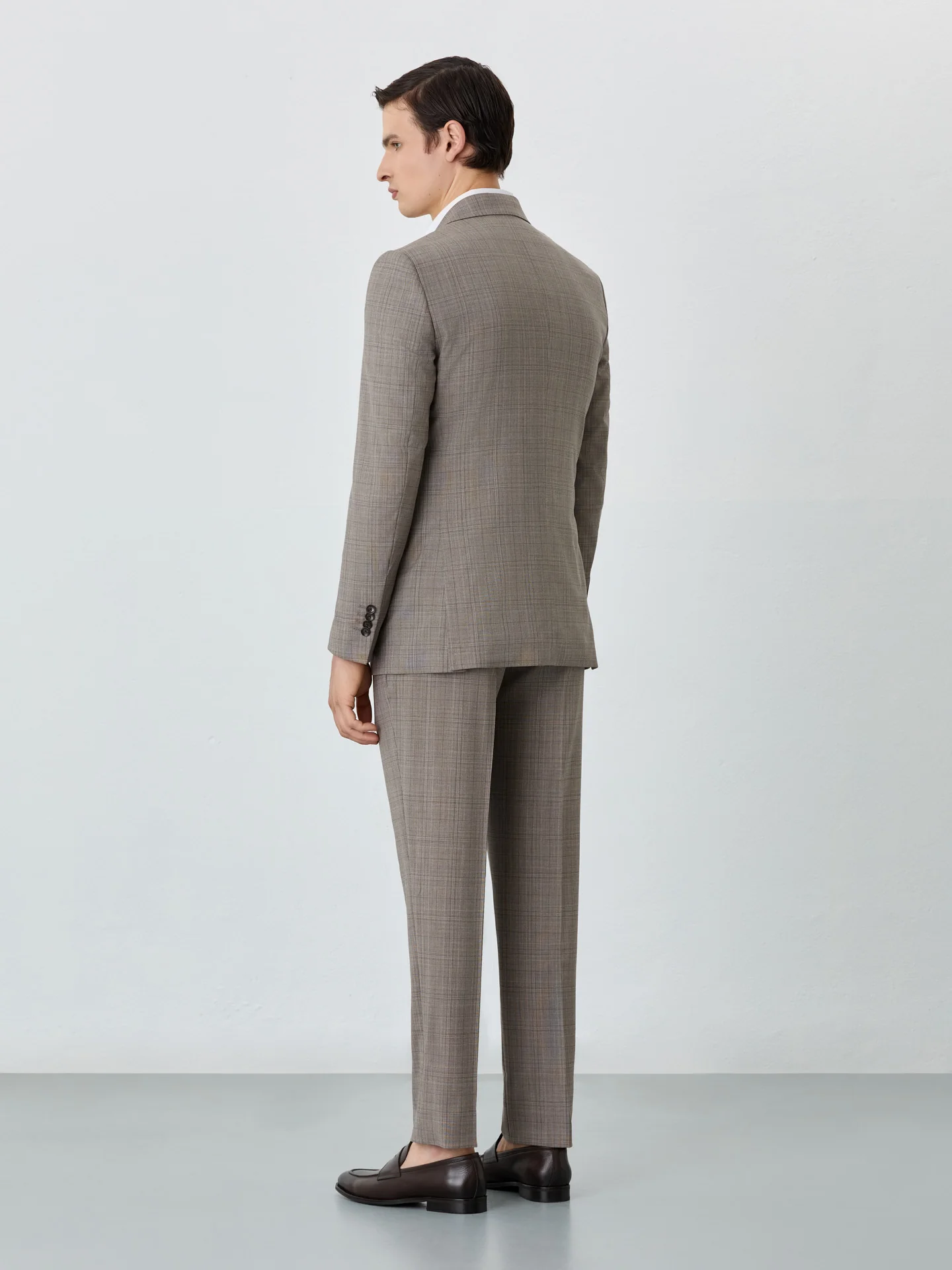 Slim Fit Premium Prince Of Wales Suit In Super Fine Wool - Image 3