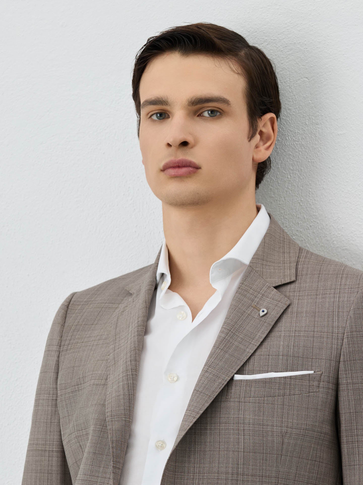 Slim Fit Premium Prince Of Wales Suit In Super Fine Wool - Image 4