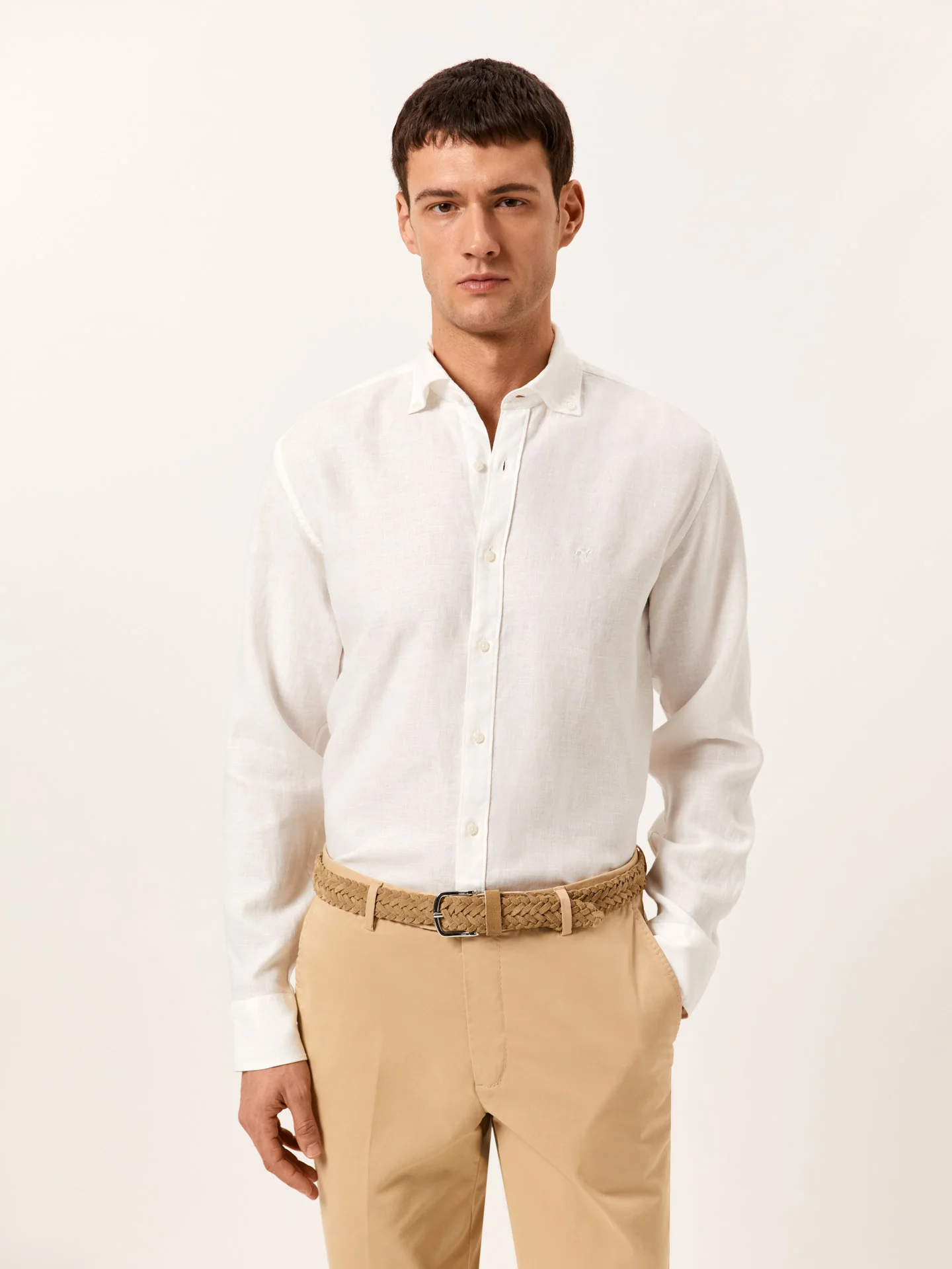Slim Fit Shirt in 100% Linen - Image 3