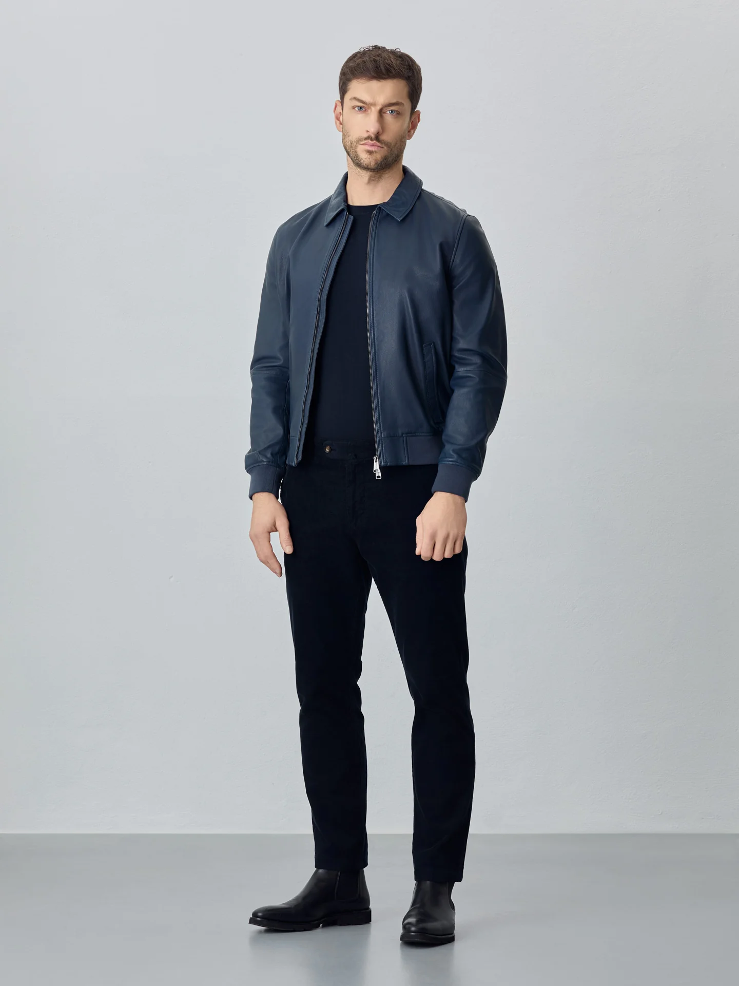 Slim garment dye baby corduroy chino trousers - Image 4