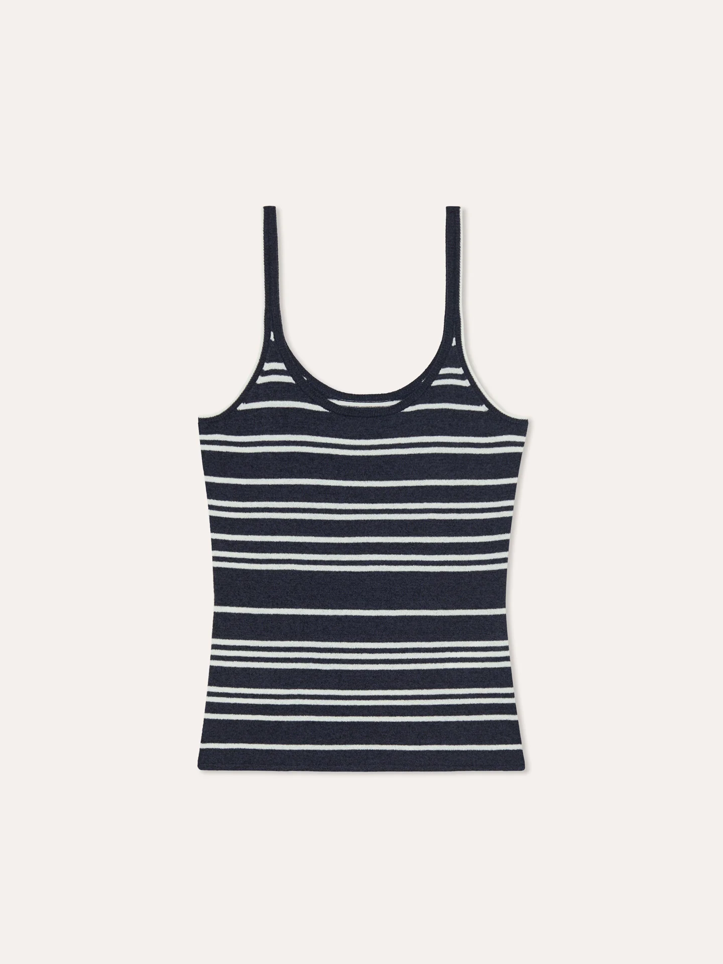 Tank Top In Cotton Blend With Contrasting Stripes - Image 5